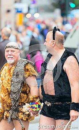 Europride parade in Oslo pair of bears Editorial Stock Photo