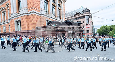 Europride parade in Oslo police force Editorial Stock Photo