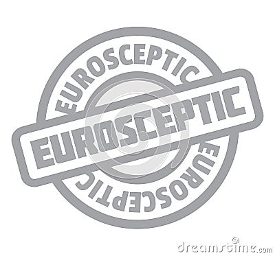 Eurosceptic rubber stamp Vector Illustration