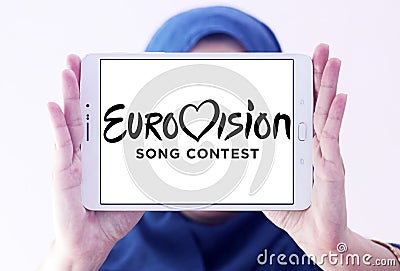 Eurovision Song Contest logo Editorial Stock Photo