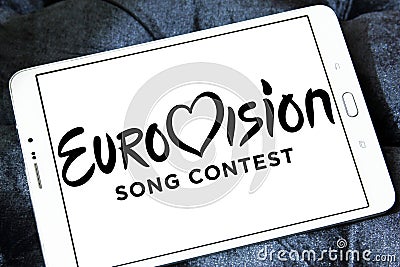 Eurovision Song Contest logo Editorial Stock Photo