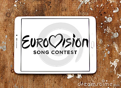 Eurovision Song Contest logo Editorial Stock Photo