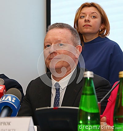 2017 Eurovision Song Contest press briefing in Kyiv Editorial Stock Photo