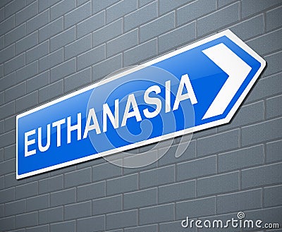 Euthanasia sign concept. Stock Photo