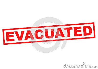 EVACUATED Stock Photo