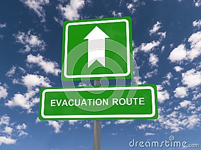 Evacuation route Stock Photo