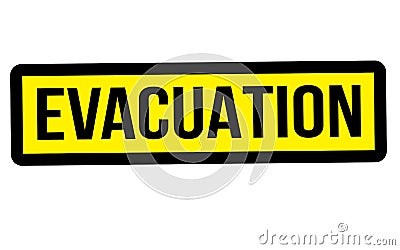 Evacuation stamp typ Vector Illustration