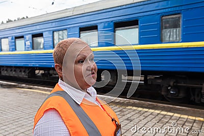 Evacuation train from Pokrovsk, Donetsk region, Ukraine Editorial Stock Photo