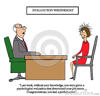 Evaluation day is a perfect score Stock Photo