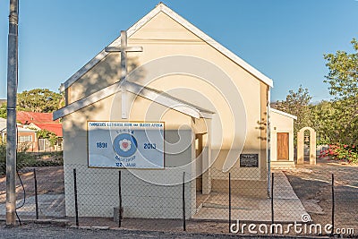 Evangelical Lutheran Church in Calitzdorp Editorial Stock Photo
