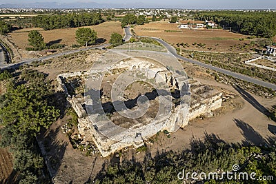 Evdirhan, selcuklu era camel caravans accommodation place. Termessos antique city, region of the very close. Stock Photo