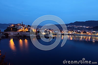 Evening in Amasra, Turkey Stock Photo