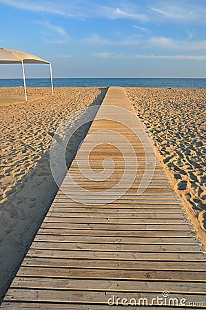 Evening beach Stock Photo