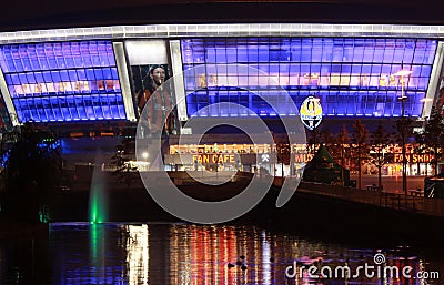 Evening Donbass Arena Editorial Stock Photo