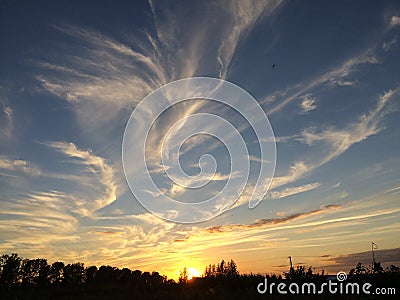 Evening glow Editorial Stock Photo