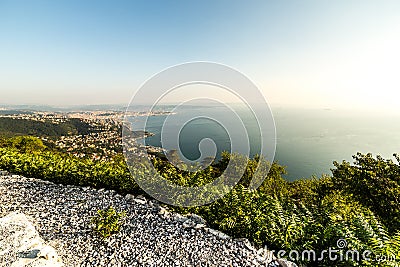 Evening in the gulf of trieste Stock Photo