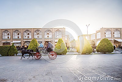 Evening in Imam square, Isfahan, Iran Editorial Stock Photo