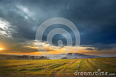 Evening landscape Stock Photo