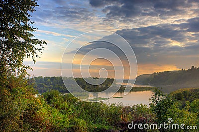 Evening landscape Stock Photo