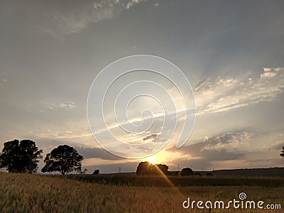 Evening, morning Stock Photo