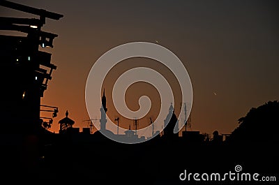 The evening in Orient Stock Photo