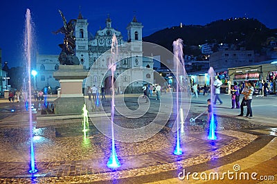 Evening at Plaza Los Dolores Editorial Stock Photo