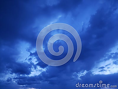 Evening sky cloud cover heavens Stock Photo