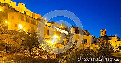 Evening streets of Villafames Stock Photo