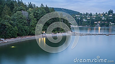 Evening views at Whyte cliff park Stock Photo