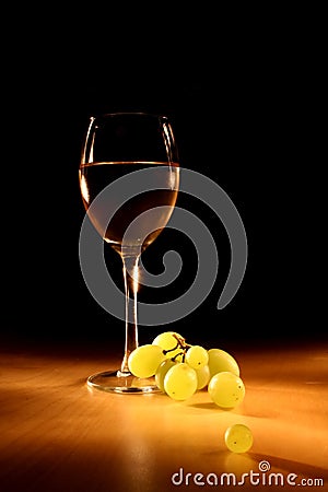 Evening wine still life Stock Photo