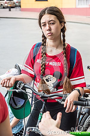 The event bicycle day Editorial Stock Photo