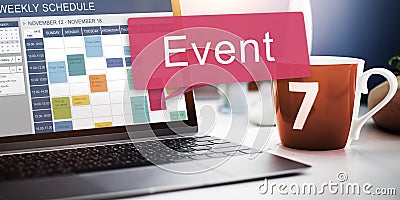 Event Happening Incident Occassion Schedule Concept Stock Photo