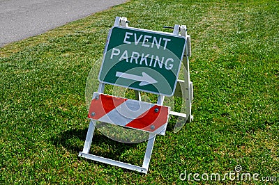 Event Parking Stock Photo