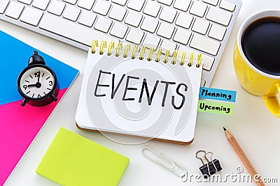 Event planning concept Stock Photo