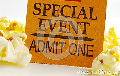 Event ticket Stock Photo