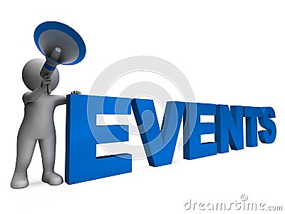 Events Character Means Concert Occasion Events Or Functions Stock Photo