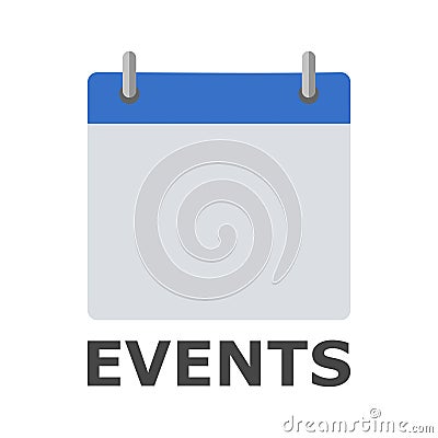 Events icon calendar icon, simple vector icon Vector Illustration