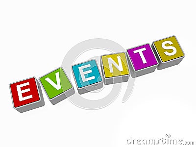 Events sign Stock Photo