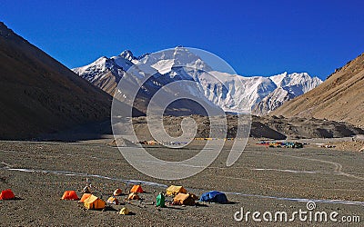 Everest base camp 2 Stock Photo