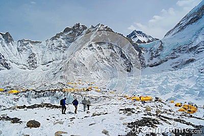 Everest Base Camp Stock Photo