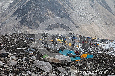 Everest Base Camp Stock Photo