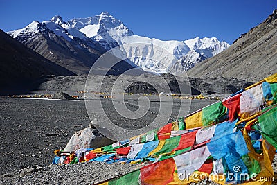 Everest base camp Stock Photo