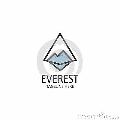 Everest Polygon logo vector eps 10 Vector Illustration