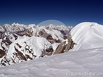 Everest range Stock Photo