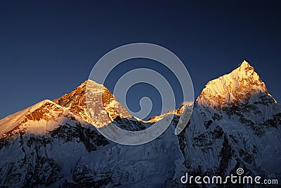 Everest Sunset Stock Photo