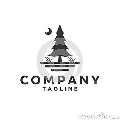 Evergreen for company logo designs Vector Illustration