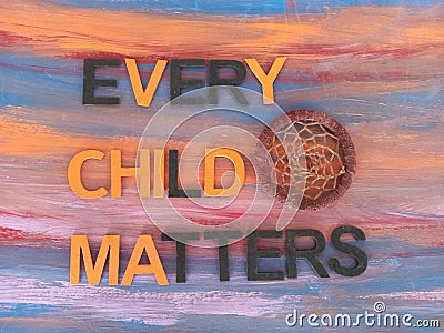 Every child matters with a dreamcatcher Stock Photo