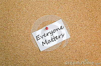 Everyone matters concept Stock Photo