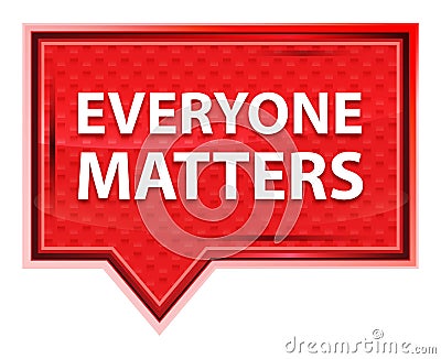 Everyone Matters misty rose pink banner button Stock Photo