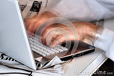 Deadly deadlines plague everyone everyday at work Stock Photo